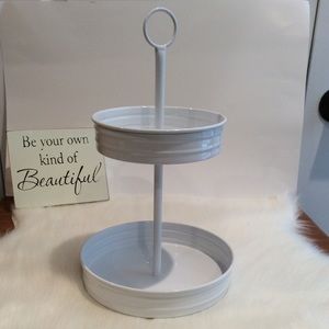Tiered tray.  New.